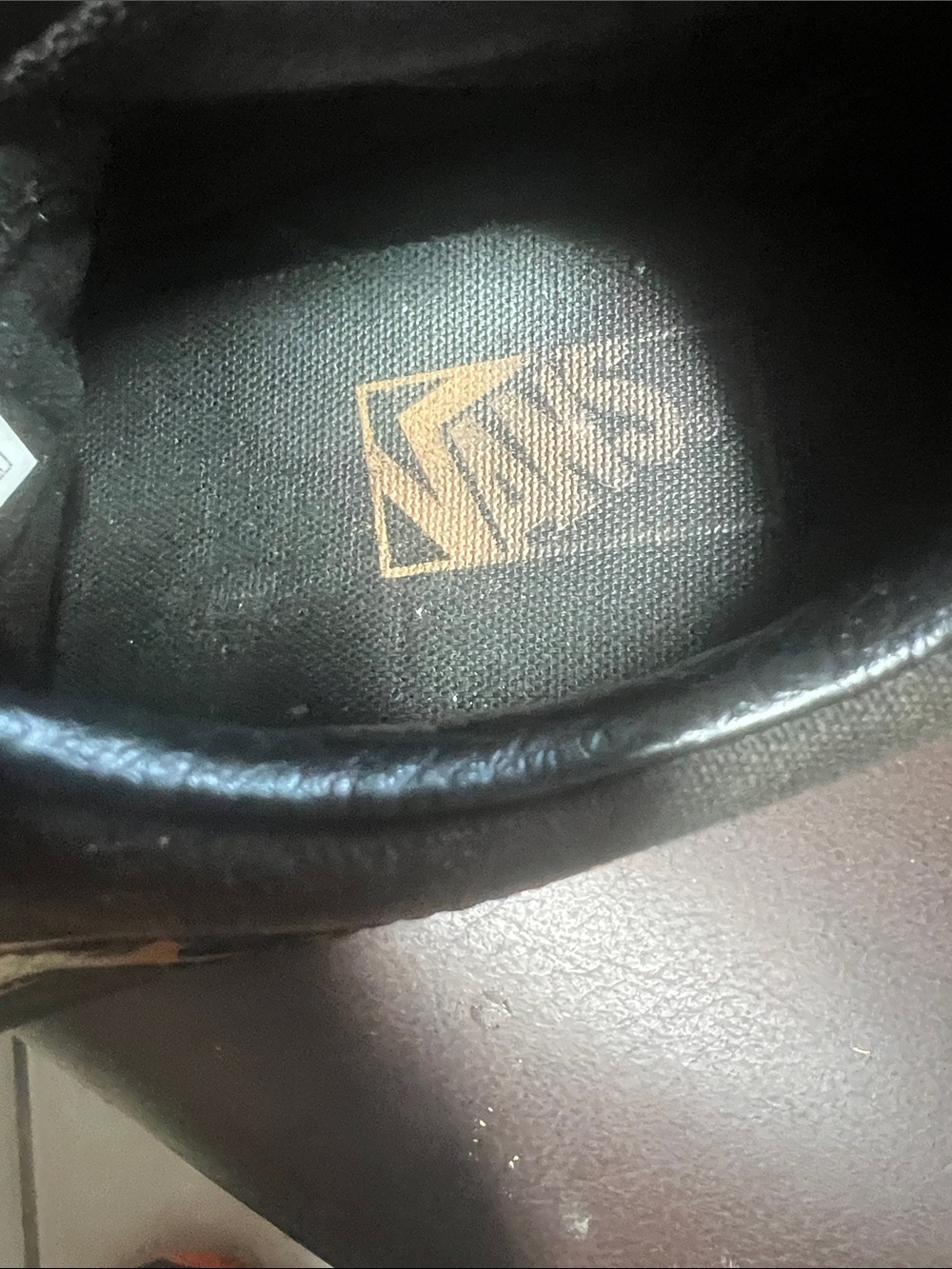 Vans Black Sneakers with Leopard-Print Tan Accents - Picture 5 of 6